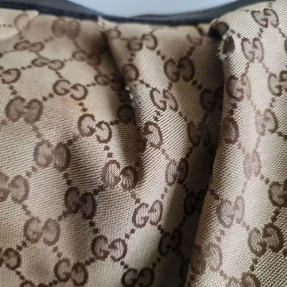Gucci GG monogram Sukey Hobo Bag Brown - Picture 15 of 16